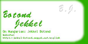 botond jekkel business card